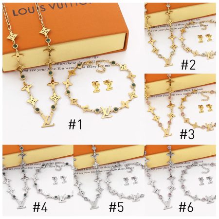 Wholesale Fashion Necklace & Bracelet & Earring Set LOV #A0521