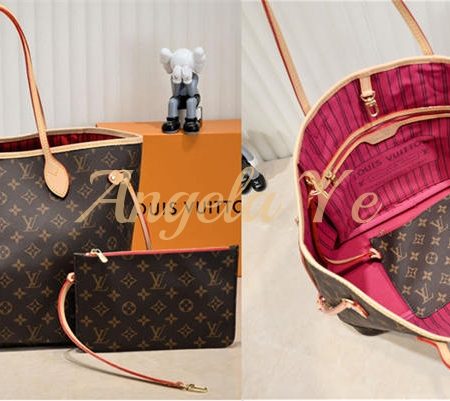 Top quality real leather Tote bag neverful LOV CM #16859 - Image 3