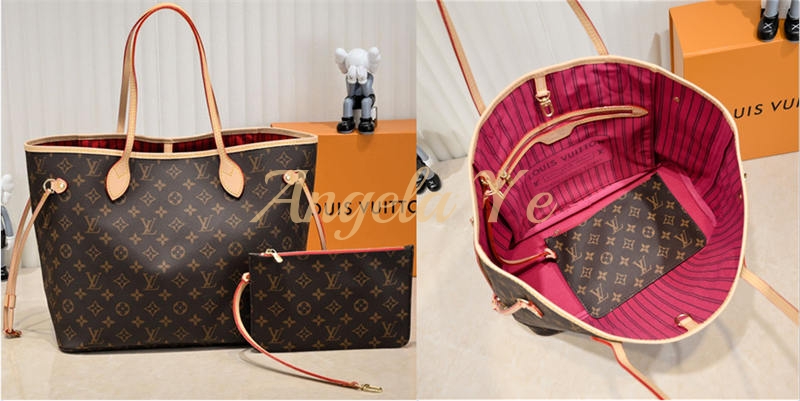 Top quality real leather Tote bag neverful LOV CM #16859 - Image 3