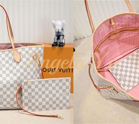 Top quality real leather Tote bag neverful LOV CM #16859 - Image 4