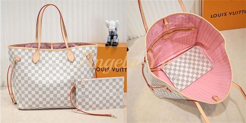 Top quality real leather Tote bag neverful LOV CM #16859 - Image 4
