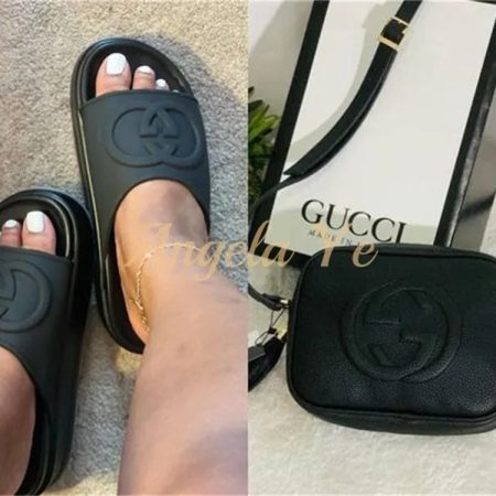 1 set fashion slipper & camera bag free shipping GUI #16961