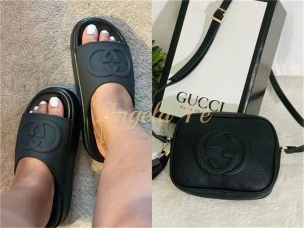 1 set fashion slipper & camera bag free shipping GUI #16961