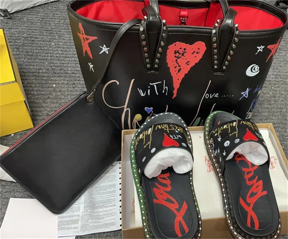 High quality slippers & Tote bag free shipping CLN #17190 - Image 2