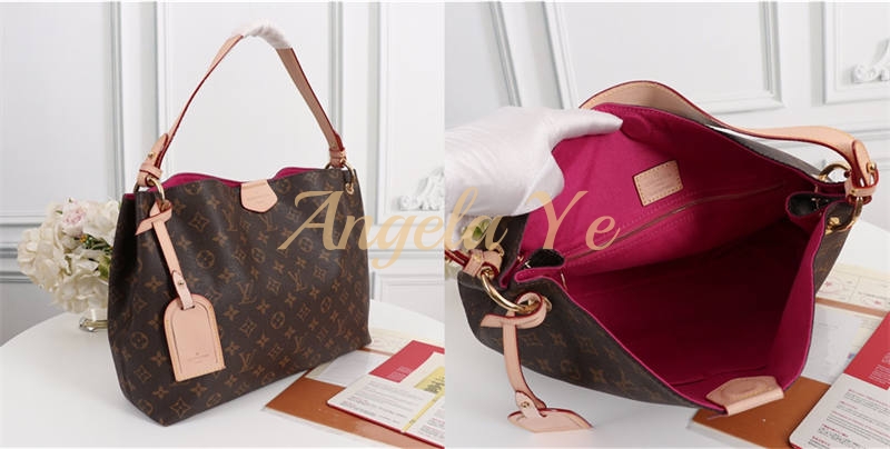 Top quality real leather shoulder bag size:35cm/41cm LOV CM #18013 - Image 3