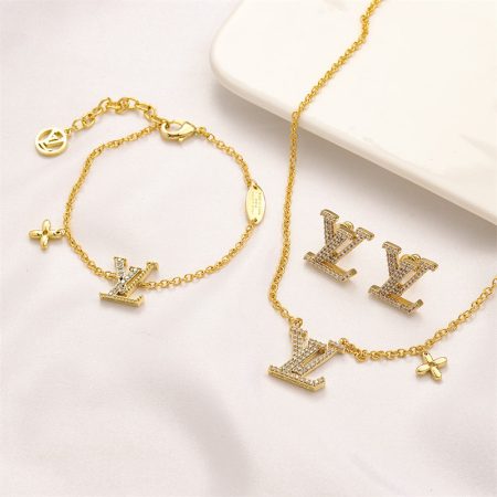 Wholesale Fashion Necklace & Bracelet & Earring Set LOV ZY #A1823