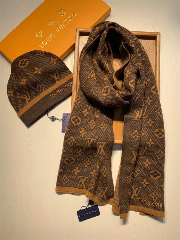 Wholesale Fashionable scarf & hat set LOV #A0311