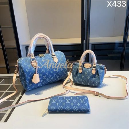 Wholesale fashion denim Combination bag set LOV #23143 - Image 3