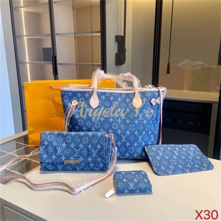 Wholesale fashion denim Combination bag set LOV #23143 - Image 2