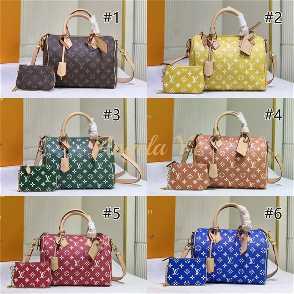 Top quality  real leather speedy Handbag size:25*15*15cm LOV #23242 - Image 1