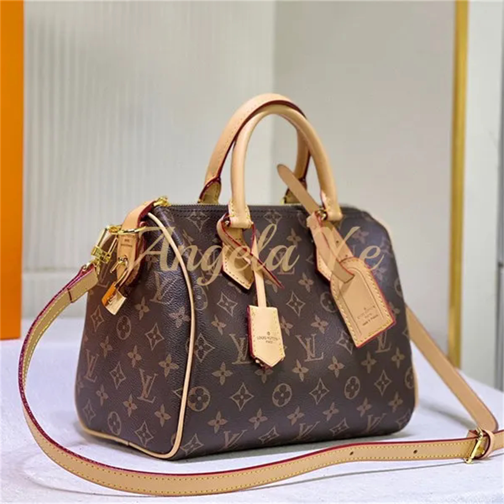 Top quality  real leather speedy Handbag size:25*15*15cm LOV #23242 - Image 3