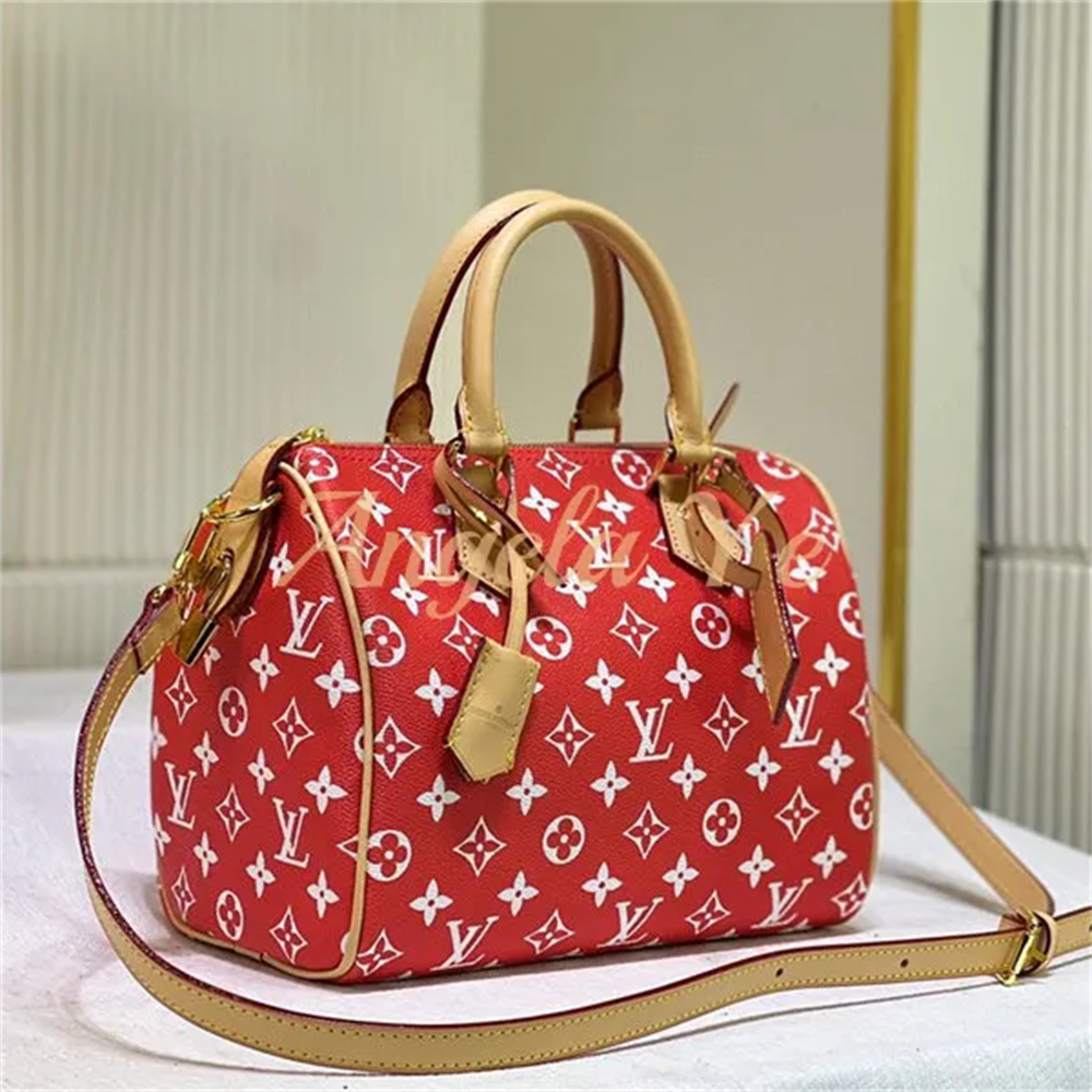 Top quality  real leather speedy Handbag size:25*15*15cm LOV #23242 - Image 4