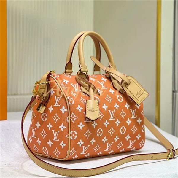 Top quality  real leather speedy Handbag size:25*15*15cm LOV #23242