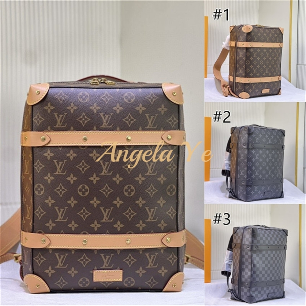 Top quality  real leather backpack size:36*28*14cm LOV #23506 - Image 1