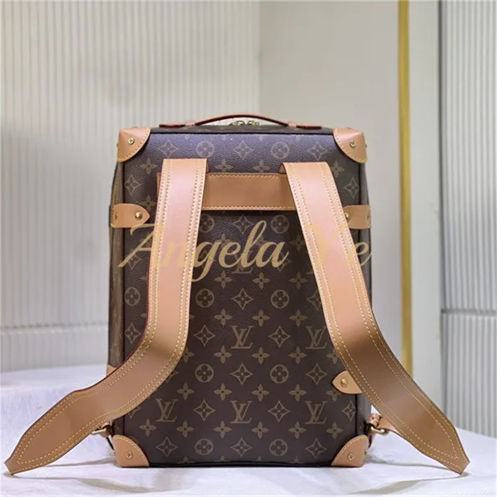 Top quality  real leather backpack size:36*28*14cm LOV #23506 - Image 2