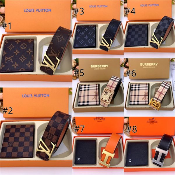 High quality belt & wallet gift box set #23953