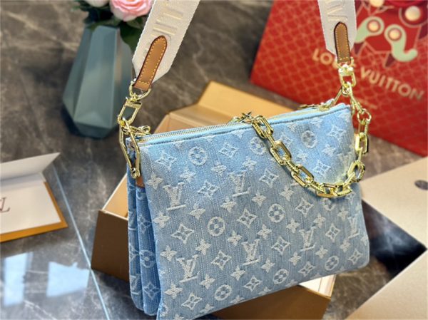 High quality denim sport shoes & shoulder bag set free shipping LOV #24173