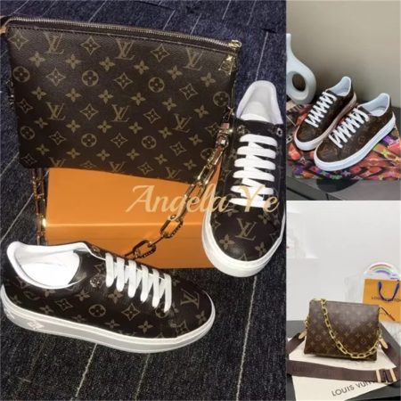 1 set fashion sneakers & shoulder bag free shipping LOV #24614