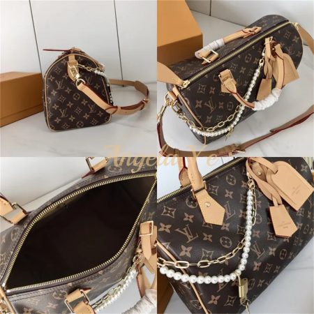 Top quality speedy real leather speedy handbag size:25cm/30cm LOV #24681 - Image 2