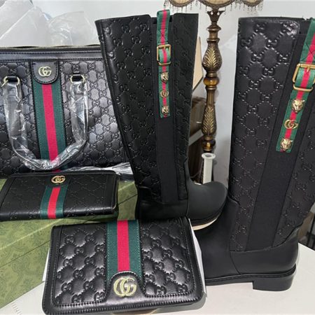 1 set fashion boots & bag set free shipping GUI #24718