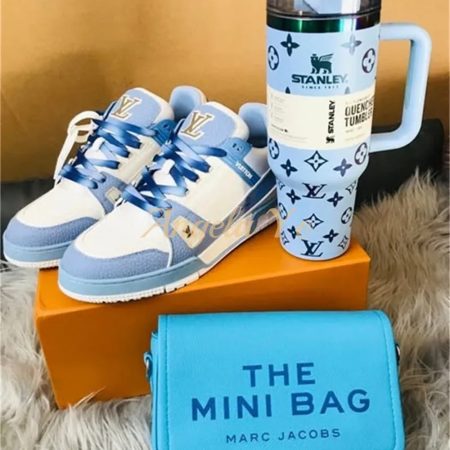 1 set fashion sneakers & shoulder bag & cup free shipping MJ #24875