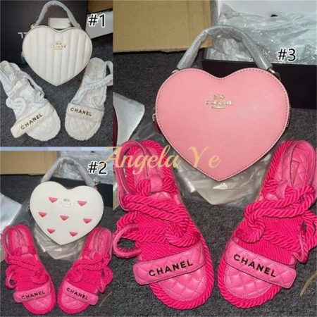 1 set fashion sandals & shoulder bag free shipping CHL Valentine's Day #24913
