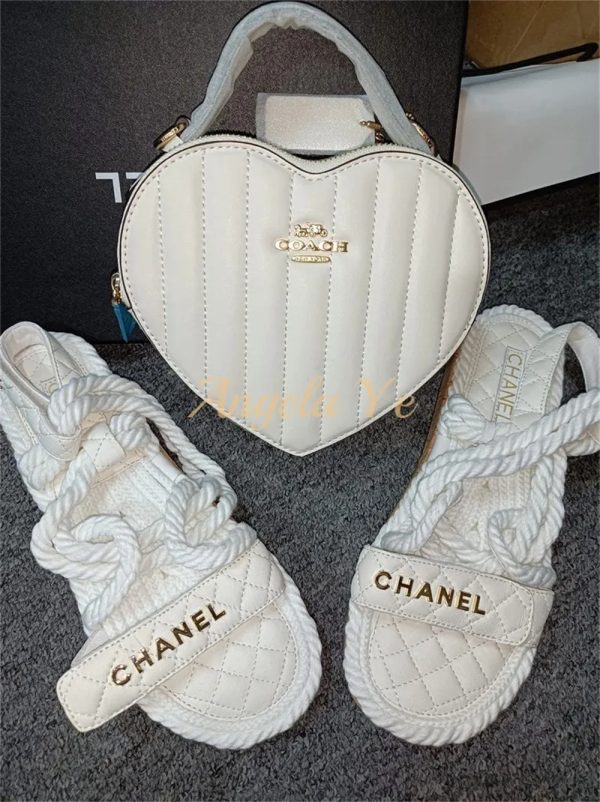 1 set fashion sandals & shoulder bag free shipping CHL Valentine's Day #24913