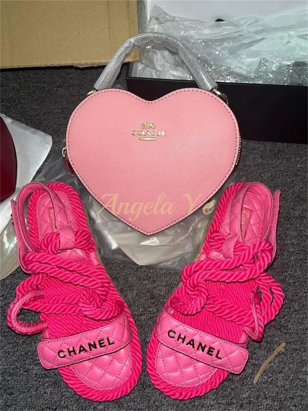 1 set fashion sandals & shoulder bag free shipping CHL Valentine's Day #24913