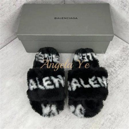 Wholesale  Fluffy slipper for Women Size:5-11 with box BAA #25061 - Image 3