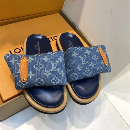 High quality slipper & denim Tote bag free shipping LOV #25395 - Image 4