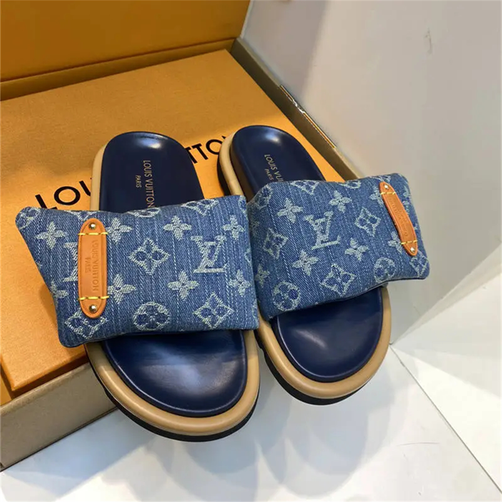 High quality slipper & denim Tote bag free shipping LOV #25395 - Image 4