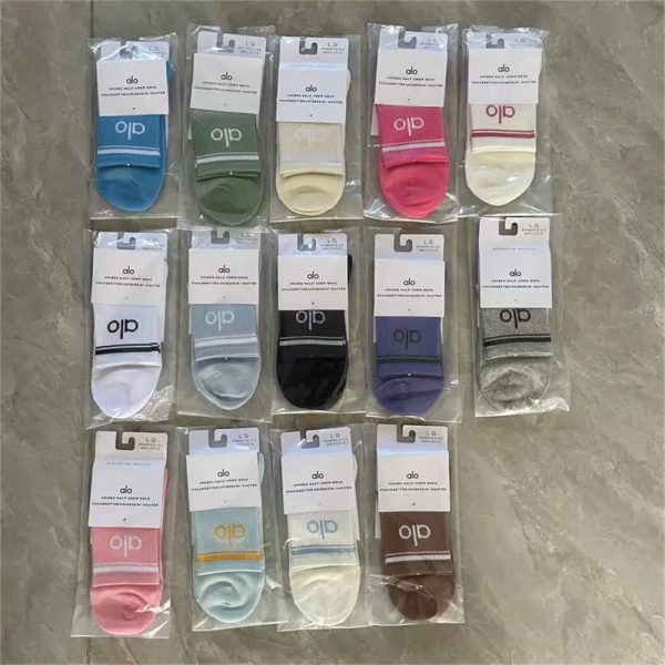 Wholesale Mid-leg cotton socks ALO GL #25436