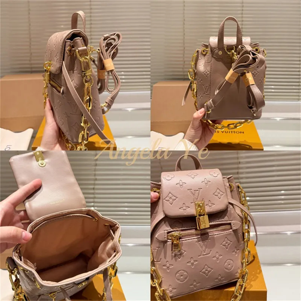 High quality Leather backpack size:15*19cm/21*25cm LOV #26116 - Image 2