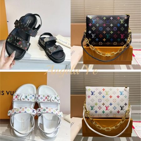 1 set fashion sandals & shoulder bag free shipping LOV #26145
