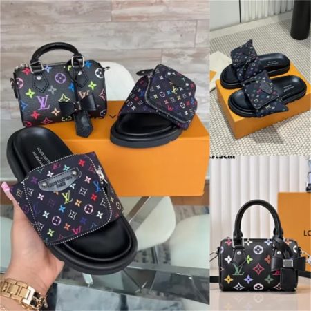 1 set fashion slipper & handbag free shipping LOV #26228