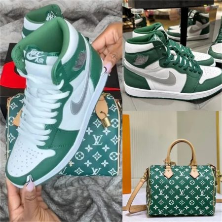 1 set fashion sport shoes & handbag free shipping LOV #26279