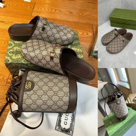 set fashion slipper & bucket bag free shipping GUI #26428