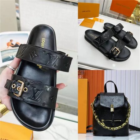 1 set fashion slipper & backpack free shipping LOV #26450