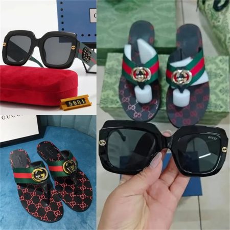 1 set fashion slipper & sunglass free shipping GUI #26452