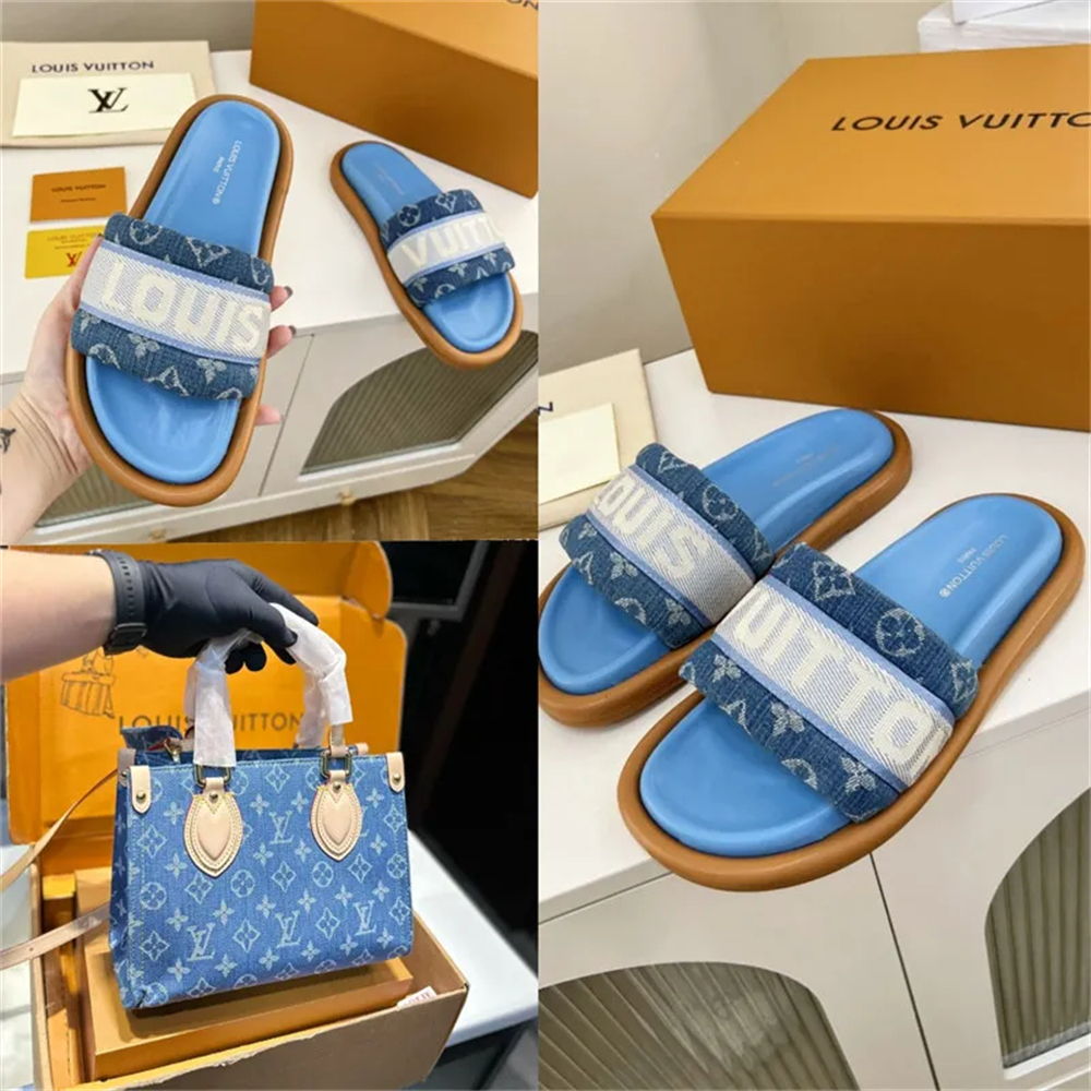1 set fashion slipper & Tote bag free shipping LOV #26475 - Image 1