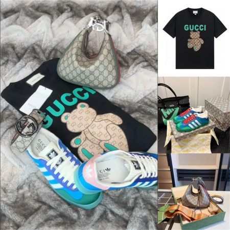 1 set fashion casual shoes & Tote bag & hat LOV #26487