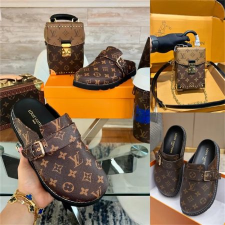 High qulaity slipper & phone bag set free shipping LOV #26574