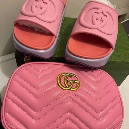 1 set fashion slider slipper & shoulder bag GUI #26612