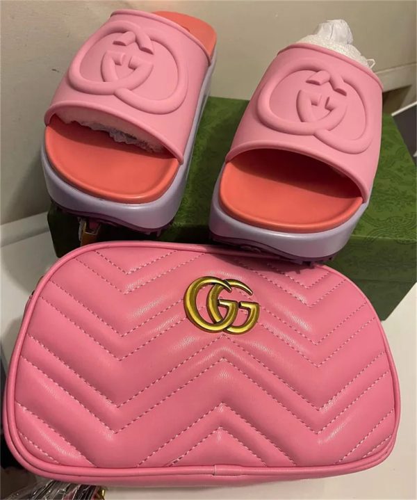 1 set fashion slider slipper & shoulder bag GUI #26612