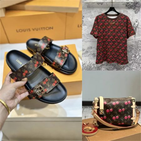 High quality sandals & shoulder bag & t-shirt free shipping LOV #26639