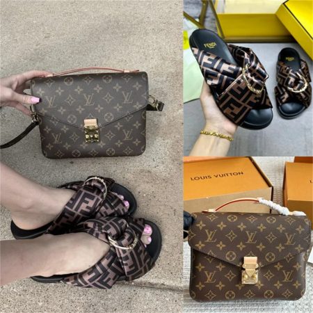 1 set fashion sandals & shoulder bag free shipping FEI LOV #26654