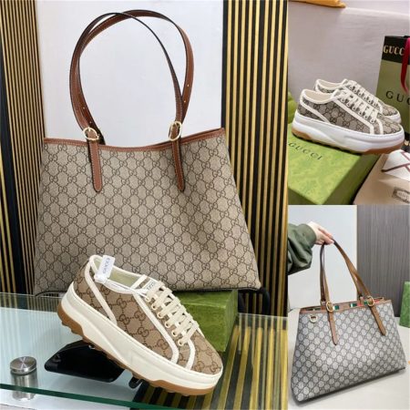 1 set fashion casual shoes & Tote bag free shipping GUI #26671