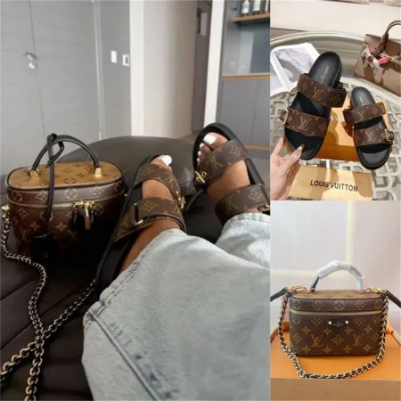 1 set fashion slipper & handbag free shipping LOV #26734