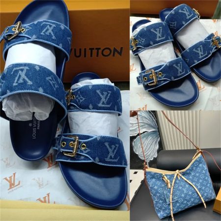 1 set fashion slipper & shoulder bag free shipping LOV #26735