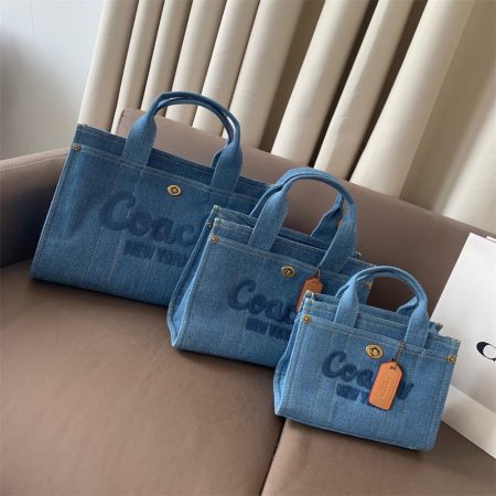 High quality Denim Tote bag size:20cm/26cm/35cm COH #26752